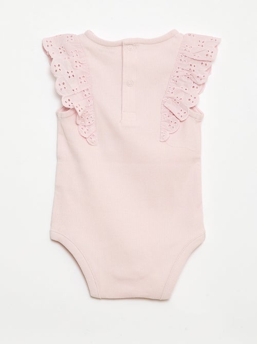 Body à manches courtes volantées - Kiabi