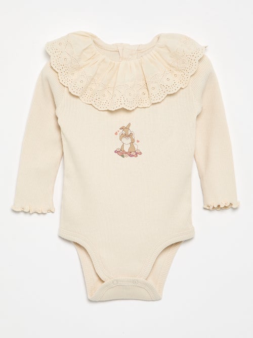 Body "Disney" con colletto ricamato - Kiabi Body "Disney" con colletto ricamato - Kiabi