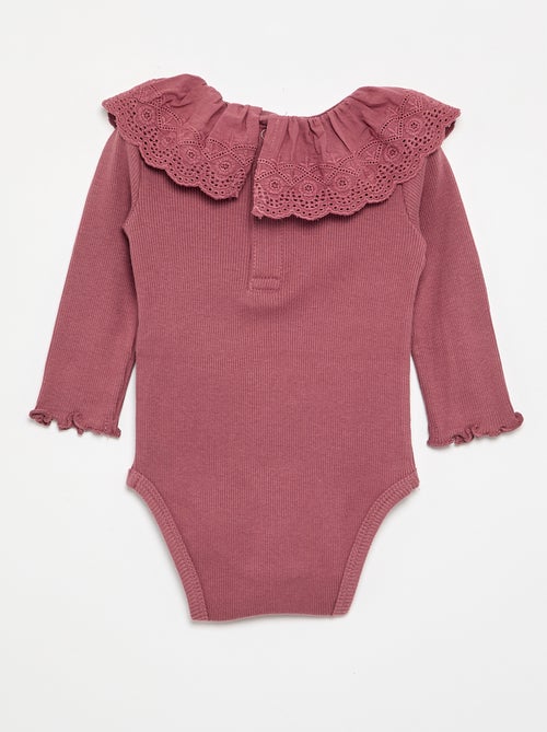 Body 'Disney' con colletto ricamato - Kiabi Body 'Disney' con colletto ricamato - Kiabi