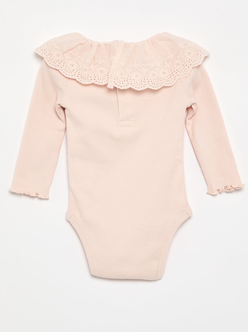 Body "Disney" mit besticktem Kragen Rosa - Kiabi
