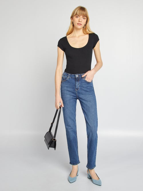 Body manches courtes côtelé - Kiabi