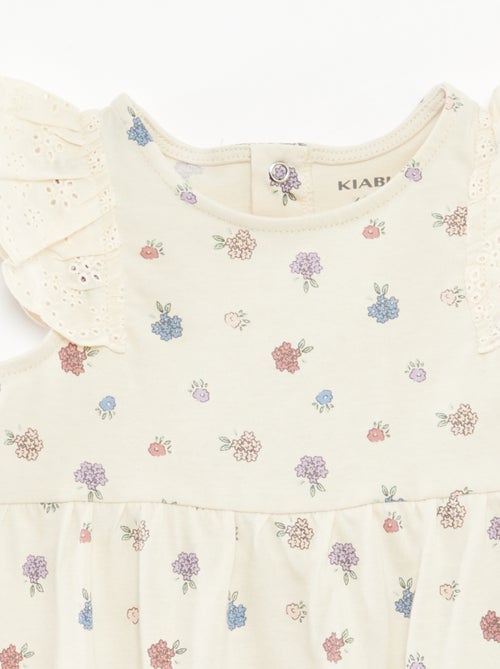 Body sans manches avec volants aux emmanchures - Kiabi