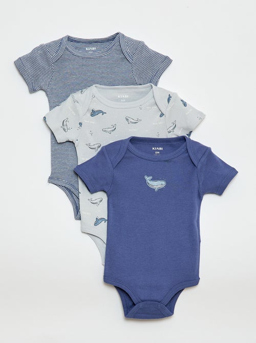 Body stampati in cotone - set da 3 - Kiabi