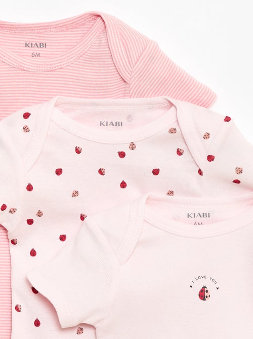 Body stampati in cotone - set da 3 - Kiabi