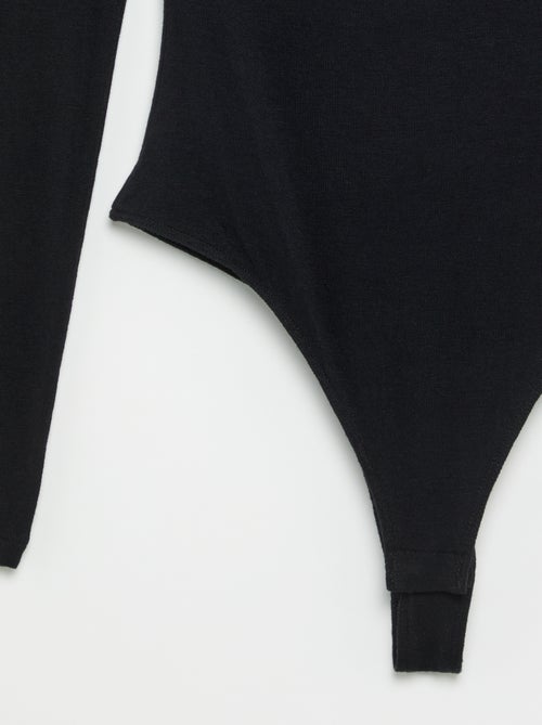 Body uni avec dentelle - Kiabi