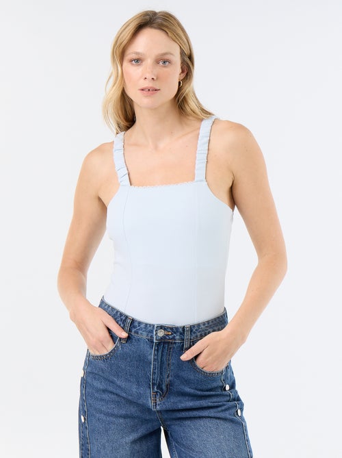 Bodysuit with elasticated straps - Kiabi