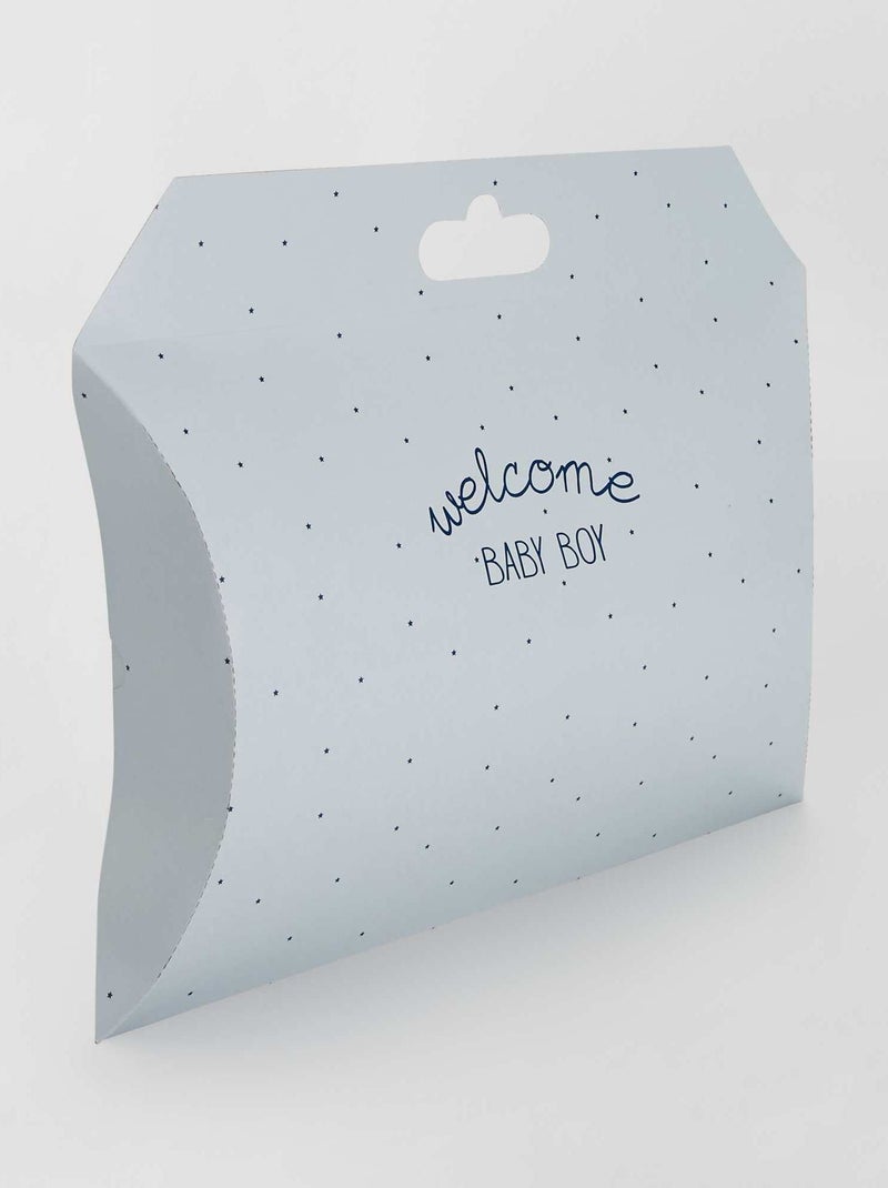 Boite cadeau 'naissance' Bleu - Kiabi