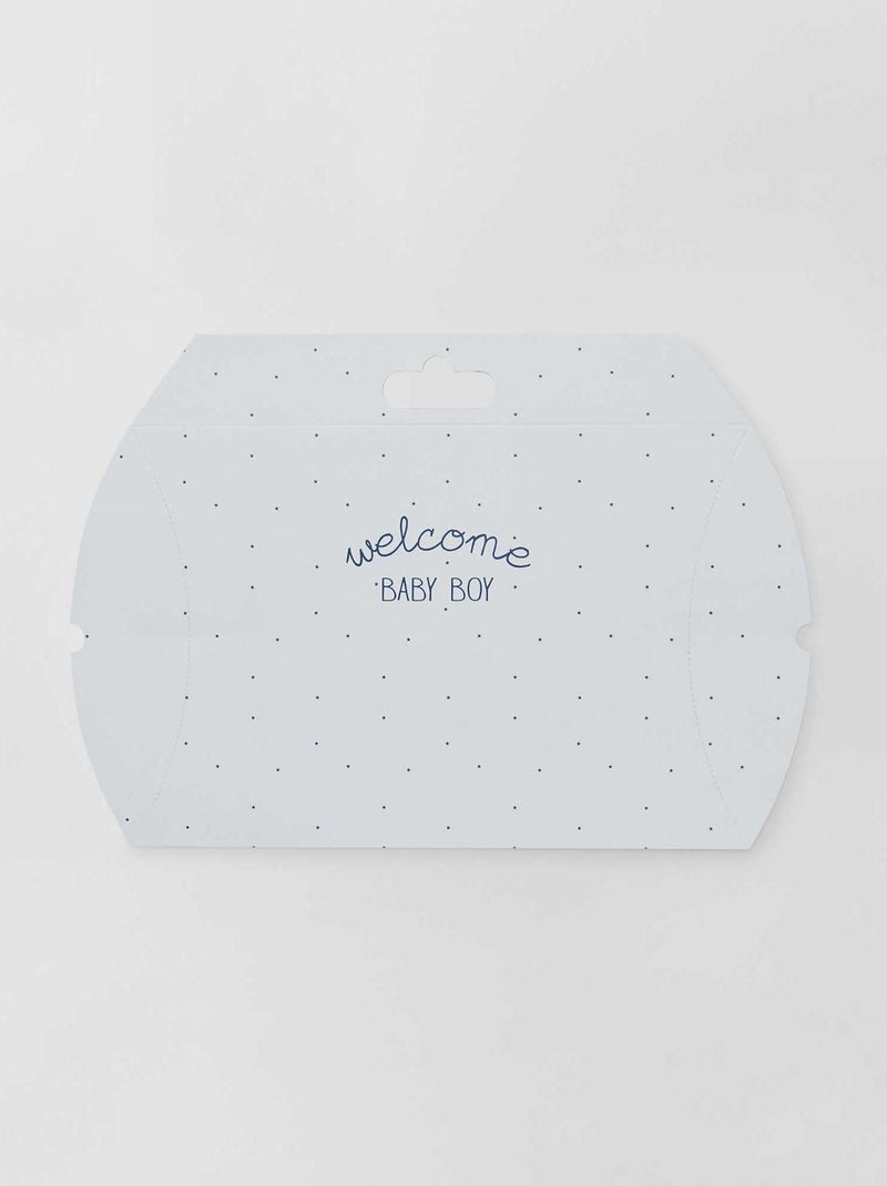 Boite cadeau 'naissance' Bleu - Kiabi