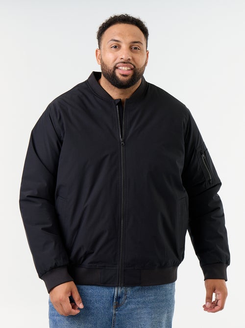 Bomber jacket with ribbed knit collar - Kiabi