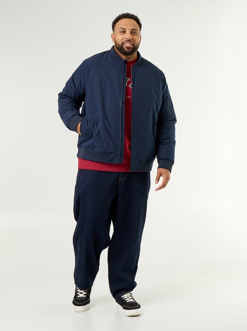 Bomber jacket with ribbed knit collar - Kiabi
