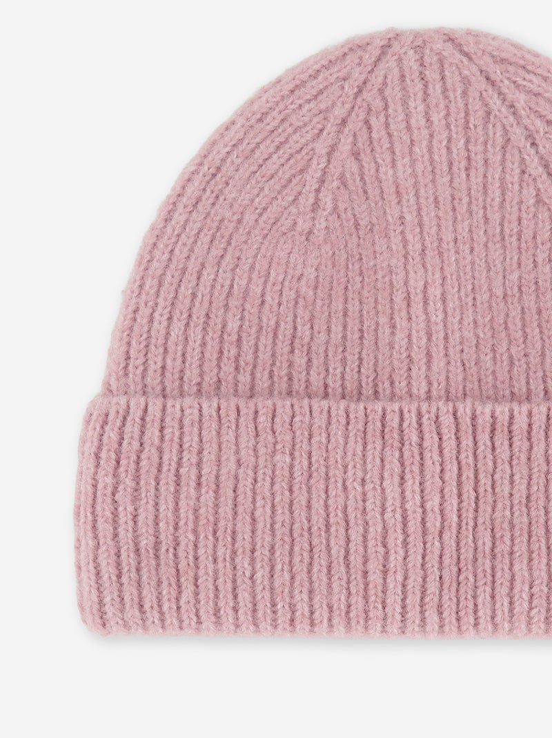 Bonnet en maille grosse jauge Rose - Kiabi