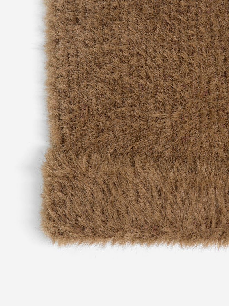 Bonnet en matière douce forme chat Marron - Kiabi