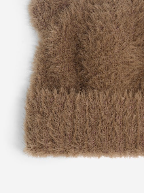 Bonnet en matière douce forme ourson - Kiabi