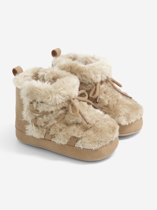 Boots fourrées à lacets - Kiabi Boots fourrées à lacets - Kiabi