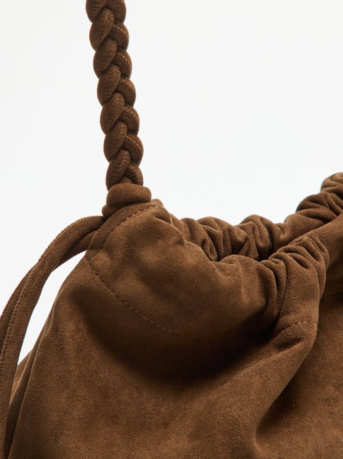 Borsa a sacchetto effetto camoscio - Kiabi Borsa a sacchetto effetto camoscio - Kiabi