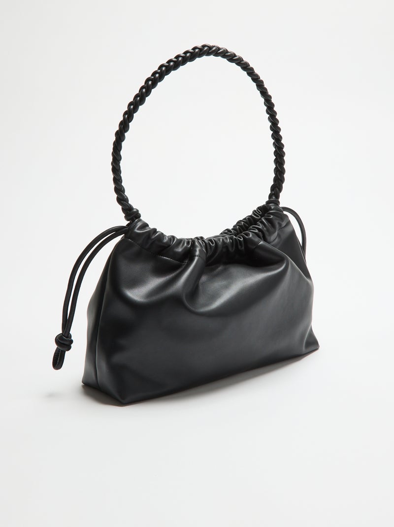 Borsa a sacchetto in similpelle Nero - Kiabi