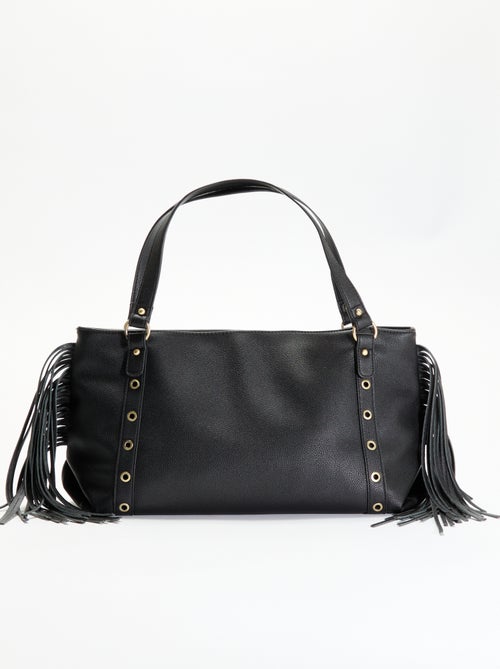 Borsa hobo con frange in similpelle - Kiabi Borsa hobo con frange in similpelle - Kiabi