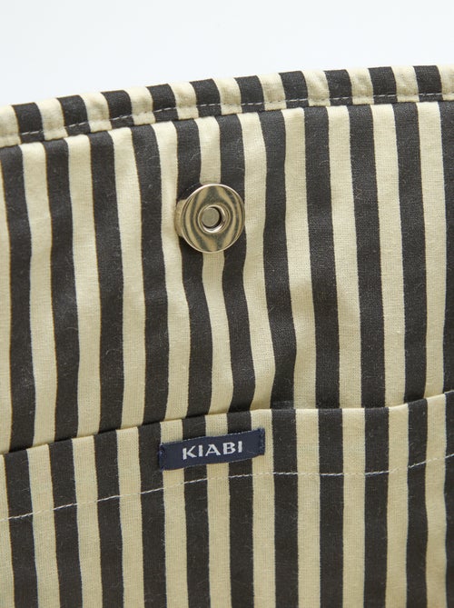Borsa shopper trapuntata con motivo leopardato - Kiabi