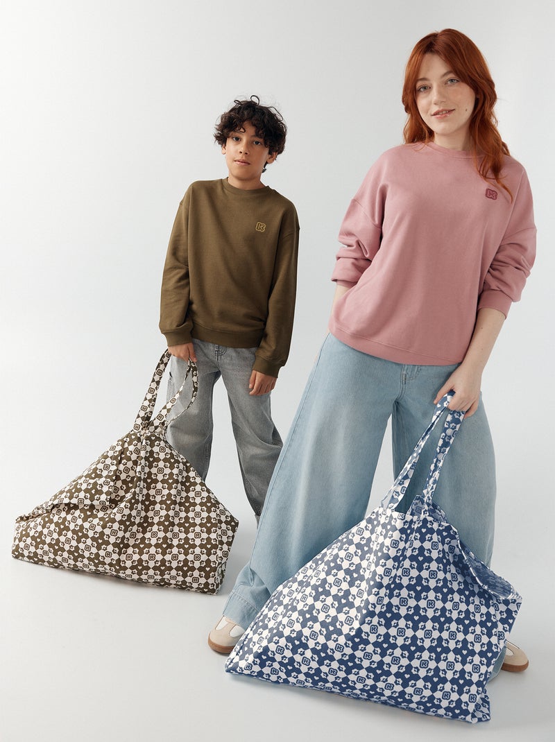 Borsa shopping tipo tote-bag formato XXL - Kiabi Blu - Kiabi