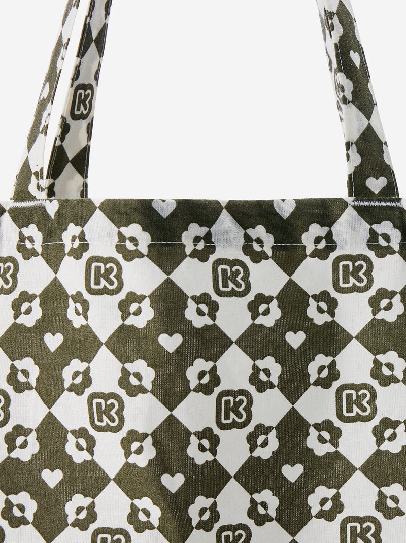 Borsa shopping tipo tote-bag formato XXL - Kiabi Kaki - Kiabi