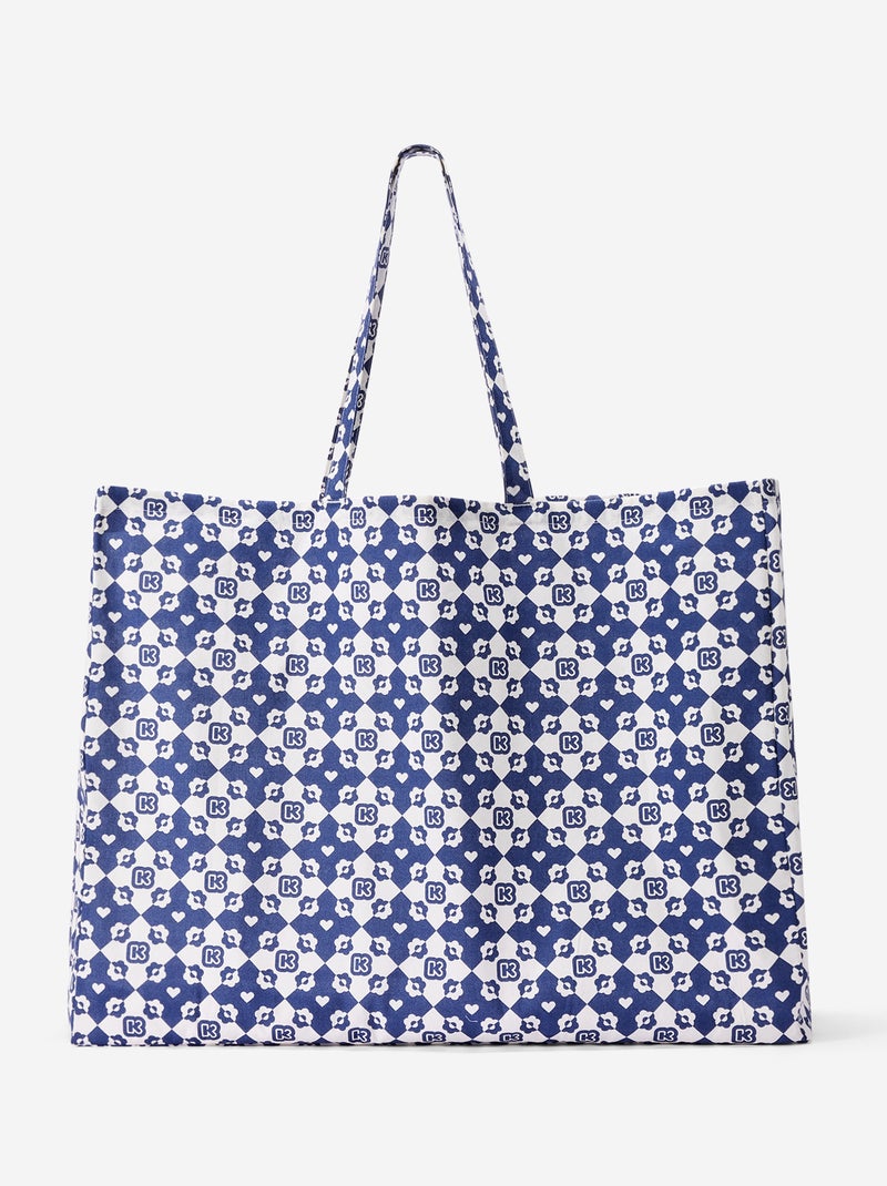 Borsa shopping tipo tote bag formato XXL Blu - Kiabi