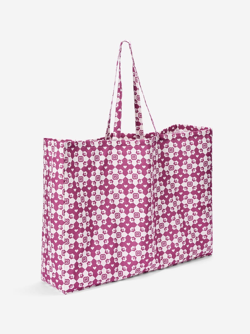 Borsa shopping tipo tote bag formato XXL Rosa - Kiabi