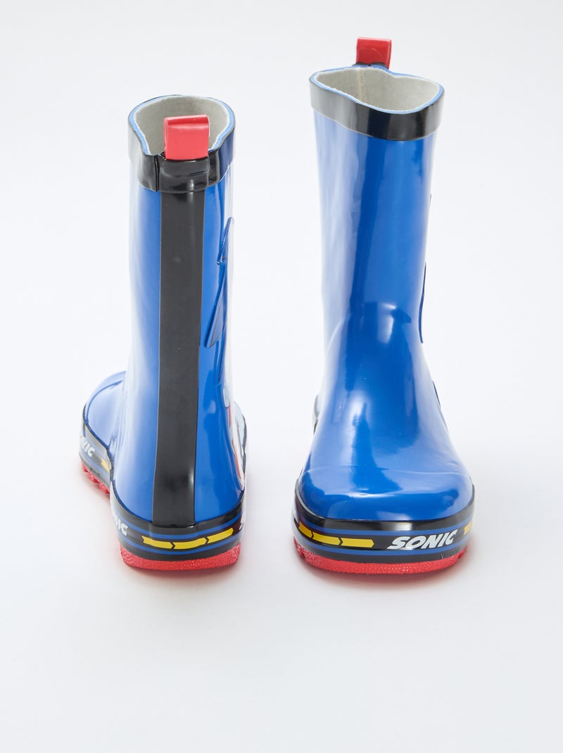 Botte en caoutchouc 'Sonic' Bleu - Kiabi
