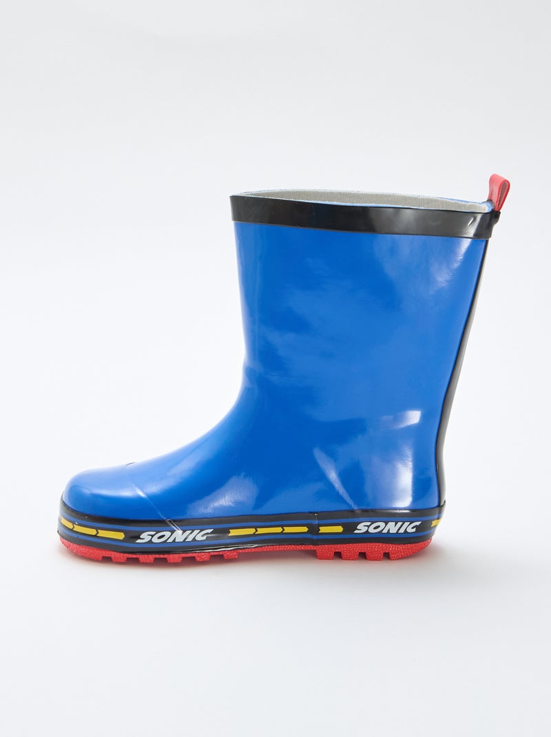 Botte en caoutchouc 'Sonic' Bleu - Kiabi