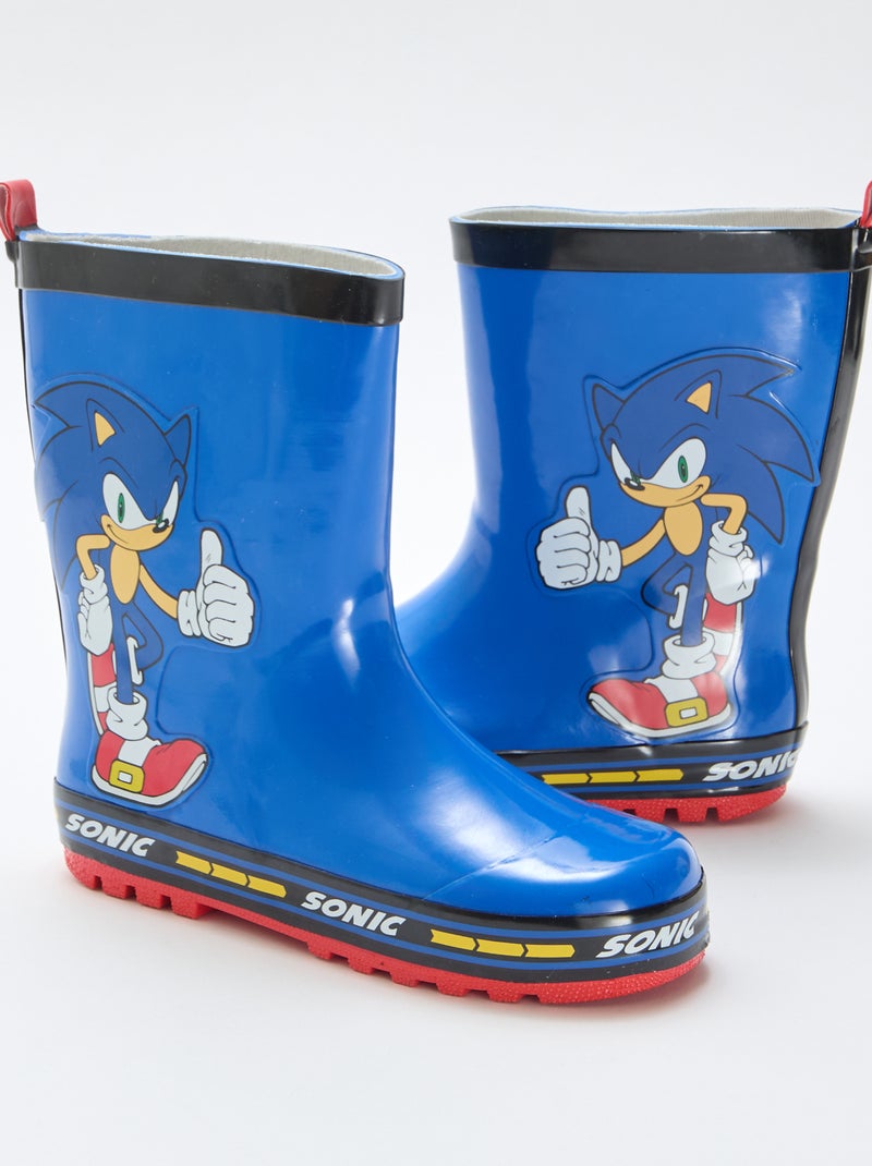 Botte en caoutchouc 'Sonic' Bleu - Kiabi