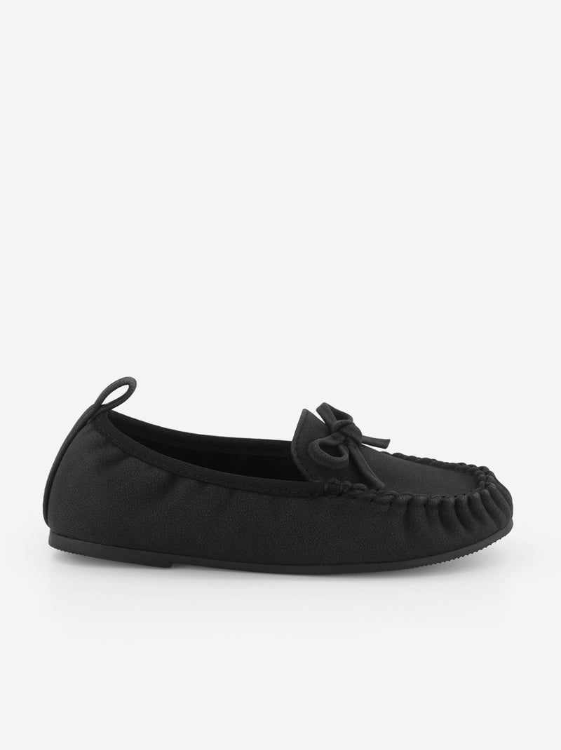 Bow Detail Loafers Black - Kiabi