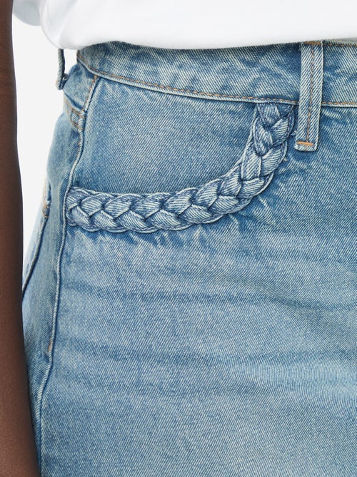 Braided Pocket Denim Skirt - Kiabi