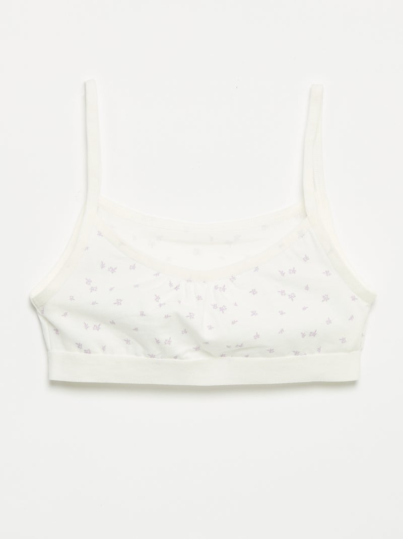 Bralettes aus Jersey mit schmalen Trägern – 2er-Pack Grün - Kiabi