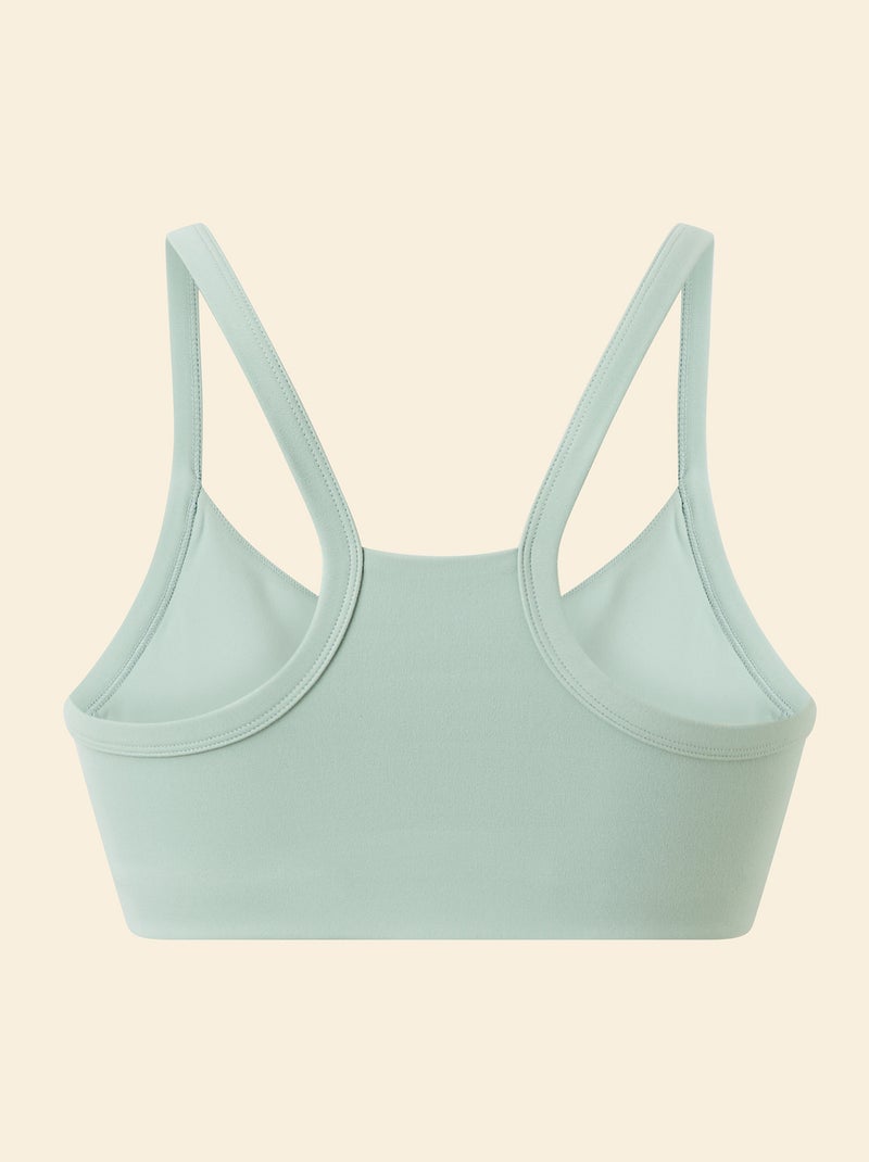 Brassière de sport dos nageur Vert - Kiabi