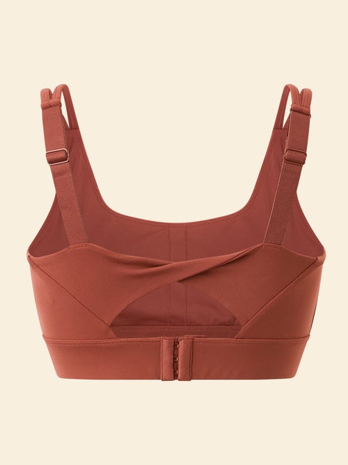 Brassière de sport effet twisté au dos maintien fort - Kiabi