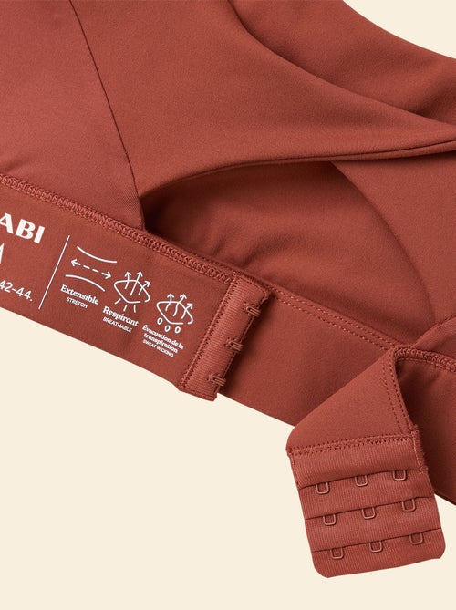 Brassière de sport effet twisté au dos maintien fort - Kiabi