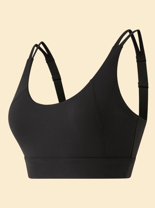 Brassière de sport effet twisté au dos maintien fort - Kiabi