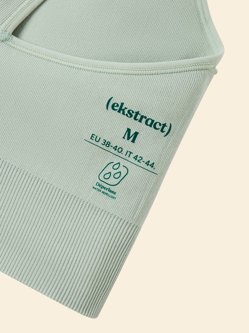 Brassière de sport maintien léger - (ekstract) Vert sauge - Kiabi