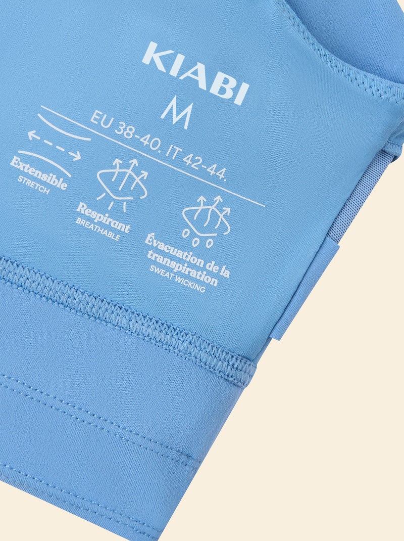 Brassière de sport maintien léger Bleu - Kiabi