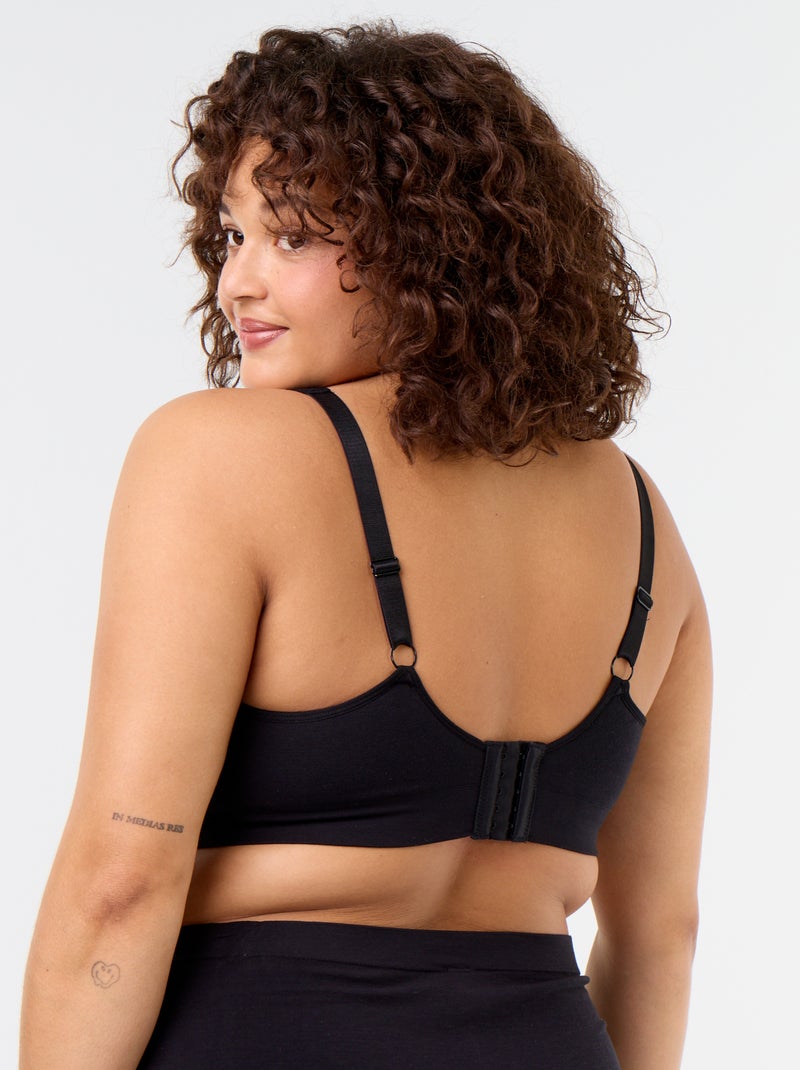 Brassière sans armatures Noir - Kiabi