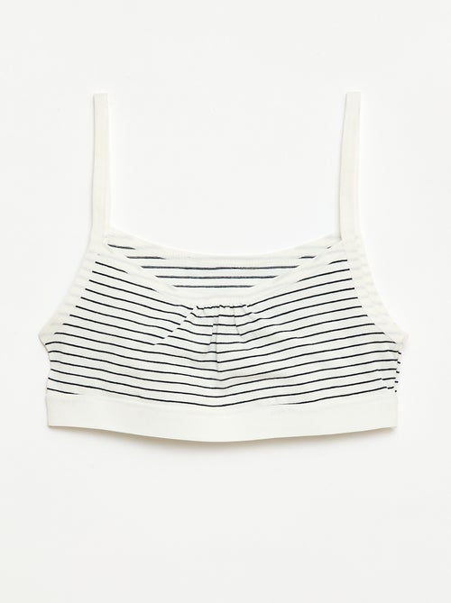 Brassières à fines bretelles en jersey - Lot de 2 - Kiabi