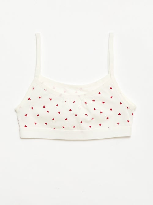 Brassières à fines bretelles en jersey - Lot de 2 - Kiabi