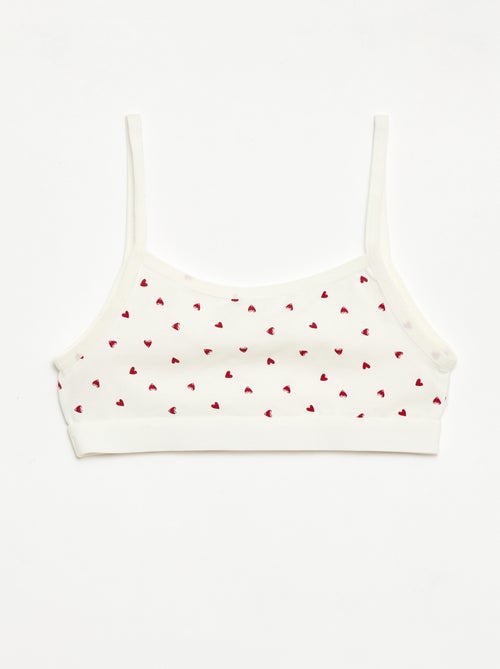 Brassières à fines bretelles en jersey - Lot de 2 - Kiabi