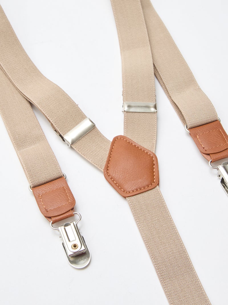 Bretelles unies Beige - Kiabi