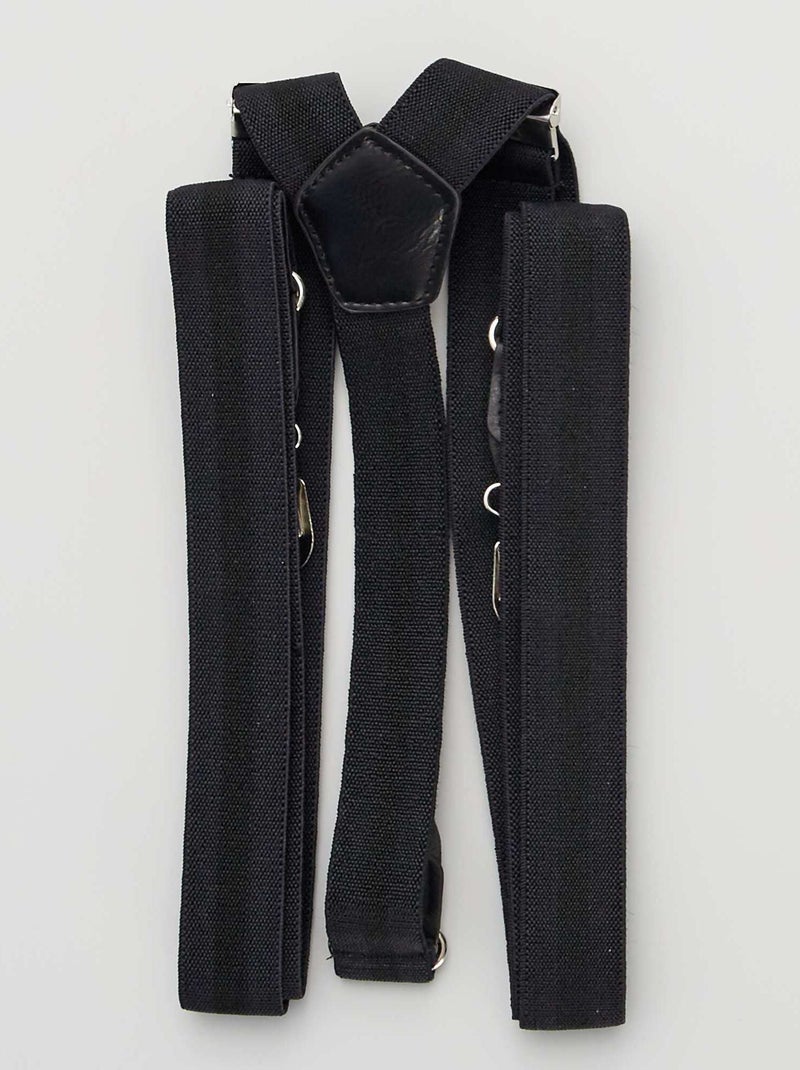 Bretelles unies Noir - Kiabi