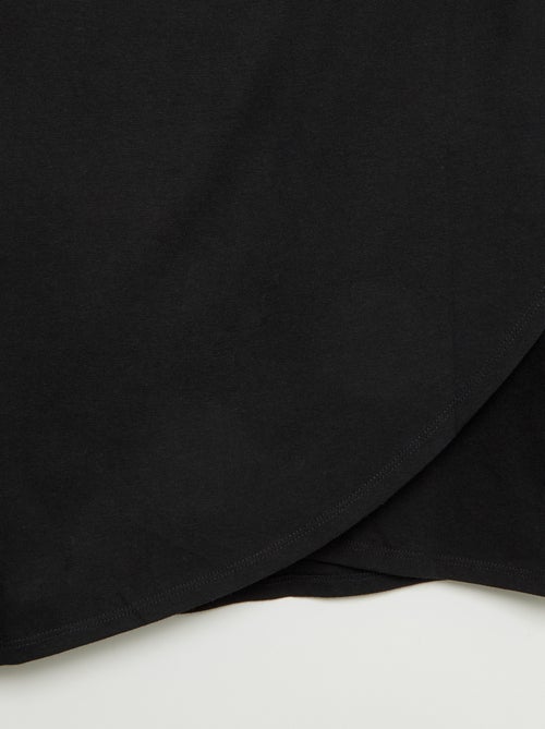 Breton Stripe T-shirt with Hook-and-Loop Shoulder - Easy-Dressing Collection - Kiabi