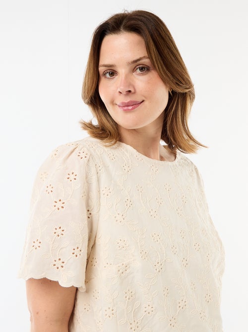 Broderie Anglaise Top - Kiabi