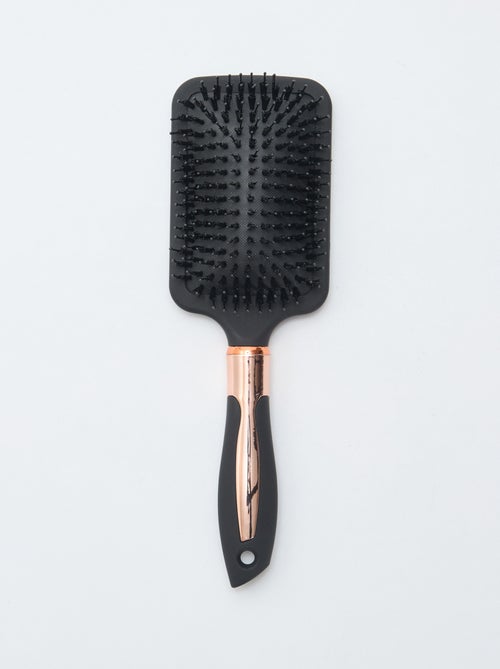 Brosse à cheveux carrée avec manche irisé - Kiabi