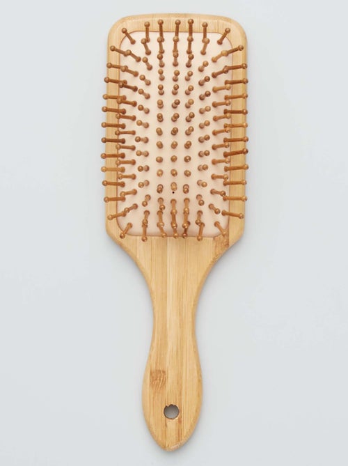 Brosse à cheveux en bois - Kiabi
