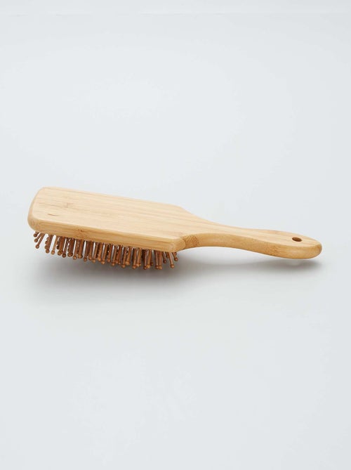 Brosse à cheveux en bois - Kiabi