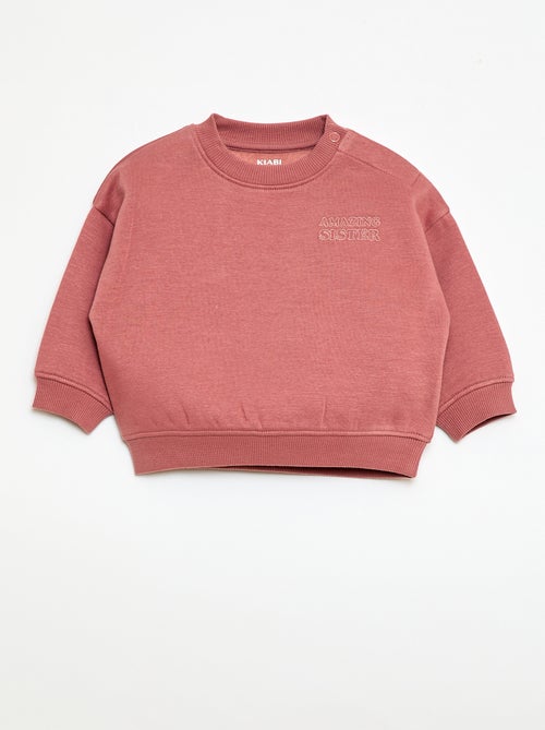 Brother & Sister Crew Neck Sweatshirt - Kiabi
